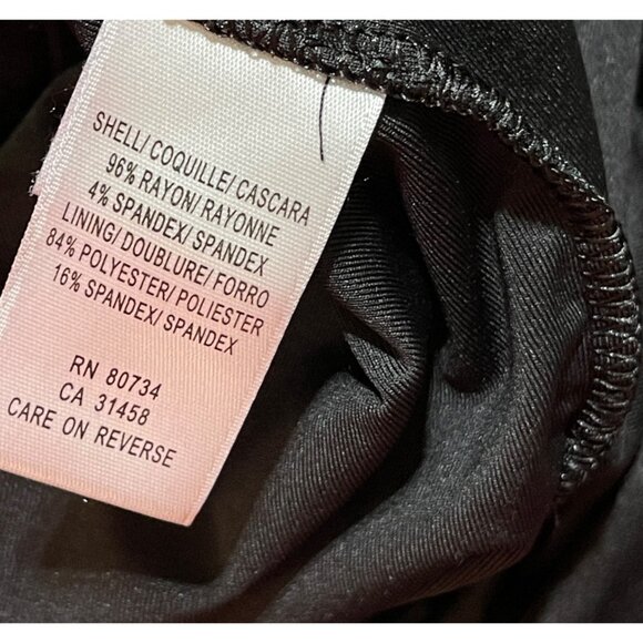 BCBGMaxazria Bodycon Mini Dress Black M Medium Open Back Stretch - Picture 7 of 7